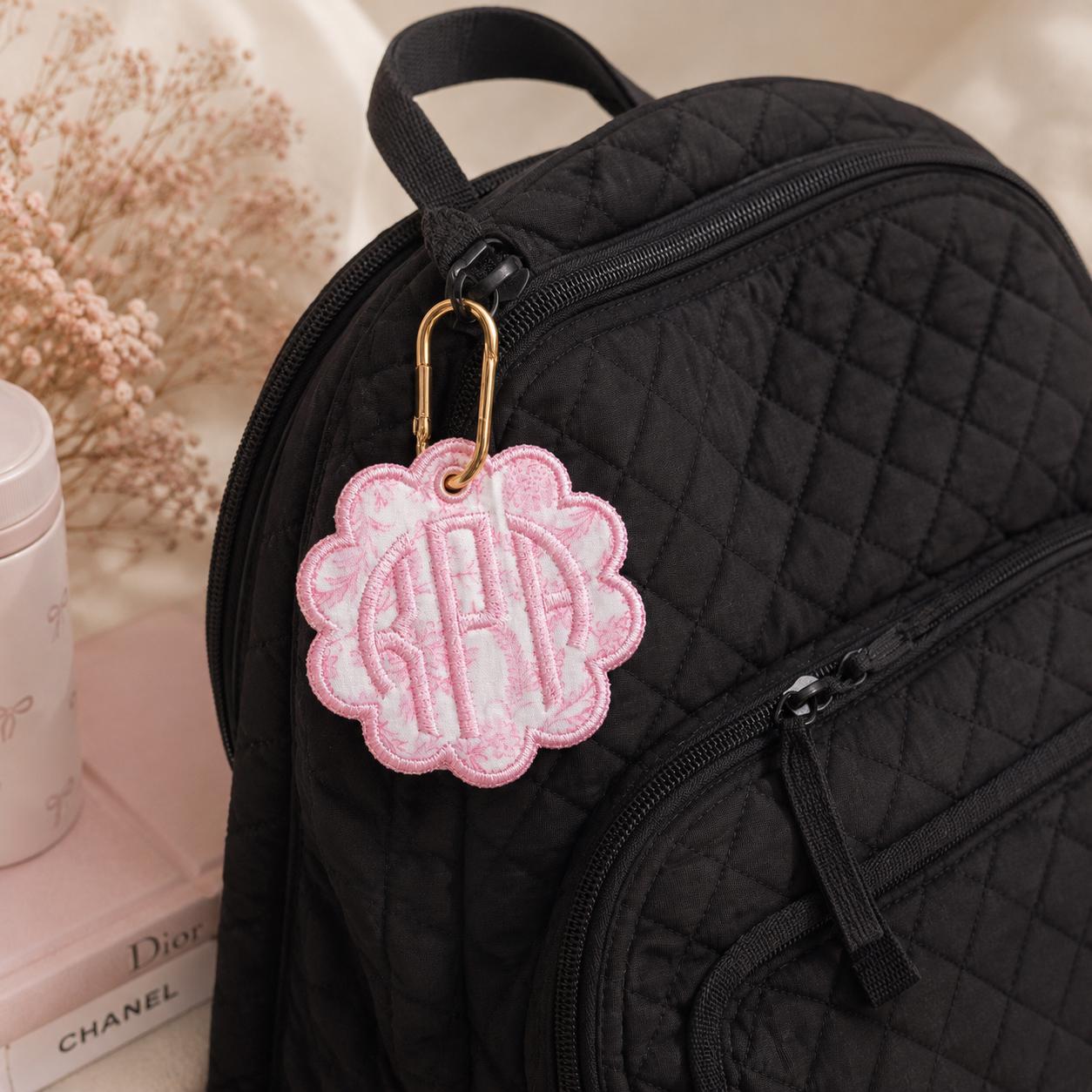 Personalized Embroidered Bag Tag | Custom Name Keychain